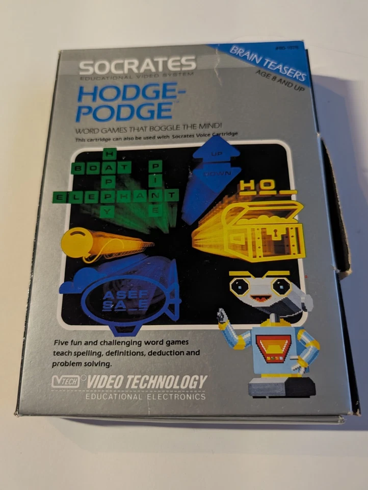 Socrates Video System Hodge-Podg Complete W/ Manual Vintage Original Vtech 1989 - Image 1 of 4