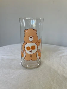 Vintage 1980's Pizza Hut FRIEND Care Bear Glass Tumblr Collectors Series - Picture 1 of 9