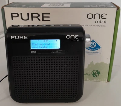 Pure One Mini DAB/UKW Radio schwarz funktionstüchtig verpackt A8 G434 - Bild 1 von 4