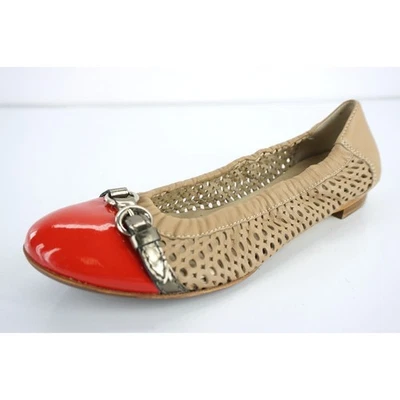 Attilio Giusti Leombruni AGLNude кожаная крышка носок балетки размер 35,5 новый $335 - Изображение 1 из 4