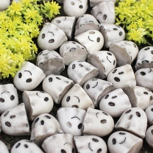 Mini Halloween Ghost Decoration Skull Statue Decorations  Flower Pot Decoration - Picture 1 of 14