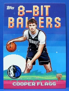 🏀 2025-26 Topps Basketball COOPER FLAGG 8-Bit Ballers Insert DALLAS - Picture 1 of 3