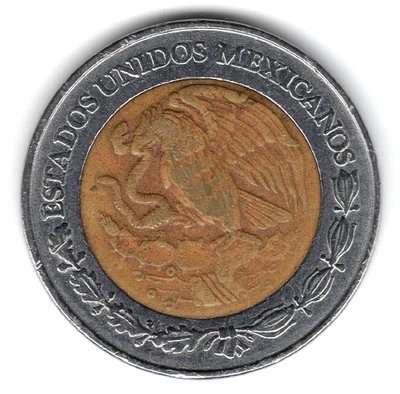 2000 M Estados Unidos Mexicanos $2 Peso coin - Image 1 of 2