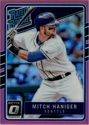 2017 Donruss Optic Pink #64 Mitch Haniger RR - BB - Image 1 of 2