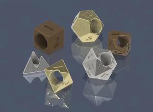 3D Printed D&D Dice Beads for Jewelry, Gaming Accessories, and Craft Projects - Picture 1 of 5