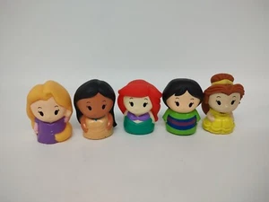 Disney Princesses 5 Finger Bath Puppets Ariel Belle mulan & More Ages 3+ - Picture 1 of 2
