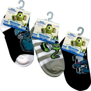 Disney Monsters University Niños Niños Calcetines Paquete de 3 Talla 4-6 Zapato 7-10 NUEVO - Imagen 1 de 8