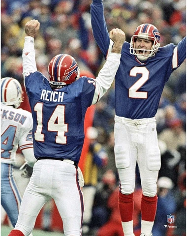 Frank Reich Buffalo Bills Unsigned The Comeback Celebration 11" x 14" Photo Cover