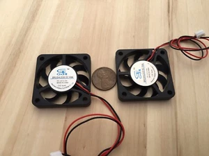 2 Pieces 12v 4007s Gdstime Computer 2pin 40x40x7mm DC Cooling Fan brushless C27 - Picture 1 of 4