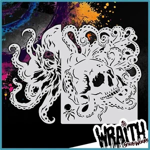 Dead Cthulhu - Reusable Airbrush Stencil Template - Picture 1 of 4