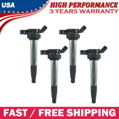 90919-02252 4X Ignition Coils For Scion xD 1.8L l4 2009 2010 2011 2012 2013 2014 - Image 1 of 4