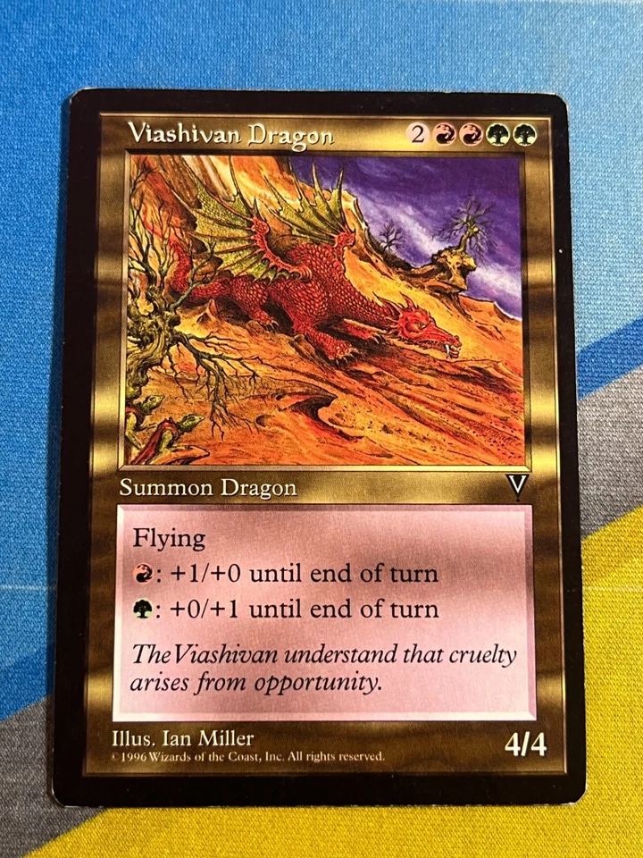 Magic the Gathering MTG Visions VIASHIVAN DRAGON - Image 1 of 1