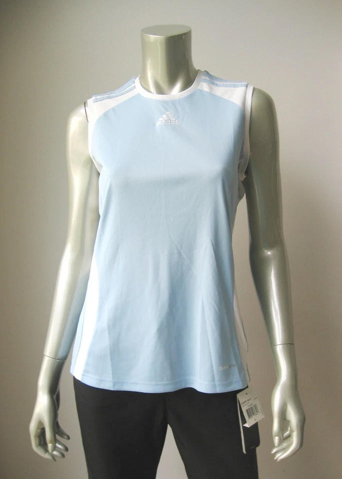 X082 Adidas NEW Girl's Performance CLimALITE Football Soccer Sleeveless Tank Top - Image 1 of 1
