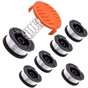 6er-Pack schwarz + Decker AF100 Ersatz Saitenschneider Linie Spule Unkrautfresser Kante - Bild 1 von 6