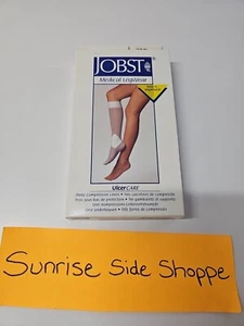 JOBST UlcerCare 3 Compression Liners Knee High Closed Toe White Size Large NIB - Picture 1 of 4