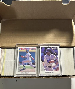 1990 Leaf Baseball Card Complete Set (528) w/ Frank Thomas & Sosa Rookies Sharp - Picture 1 of 1