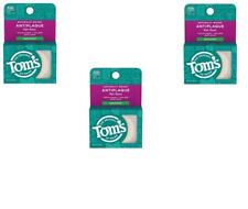BL Tom's Natural Flat Floss Antiplaque Spearmint Naturally Waxed * THREE PACK*