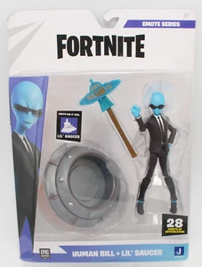 Fortnite Human Bill Lil Saucer Emote Series Action Figure 4” 2022 - Picture 1 of 16