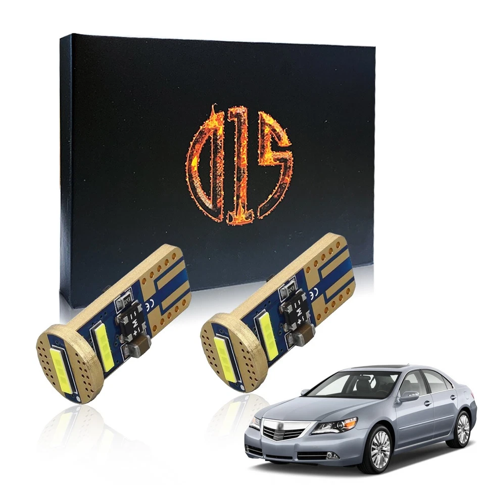 2 X Bombilla LED blanca T10 194 W5W matrícula para Acura RL 2000-2012 Foto 1 de 4