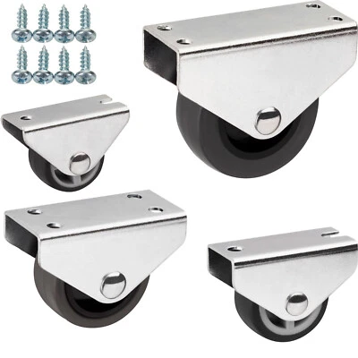 SOTECH 4er Set Bockrollen PASSAU Ø 25-50 mm belastbar bis 140 Kg inkl. Schrauben - Bild 1 von 4