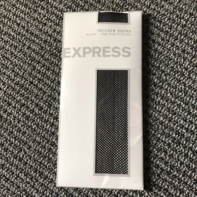 Express черный рыболовная сеть брюки носки один размер новый с Ярлыками - Изображение 1 из 4