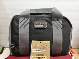G-Outdoors GPS Double Holds 2 Handgun Zipper Nylon Carrying Case Blk/Gray 1308PC - Picture 1 of 8