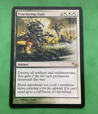 Magic the Gathering MTG Fracturing Gust Shadowmoor 227/301 Rare Nr Mint - Image 1 of 2