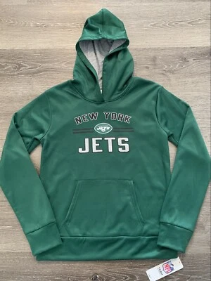 New York Jets Sudadera con Capucha Pullover Verde Adolescentes Niñas XL 14-16 JETS Foto 1 de 4