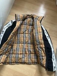 Burberry London Pride Unisex Beige Nova Check Reversible Bomber Jacket Size M - Picture 1 of 4