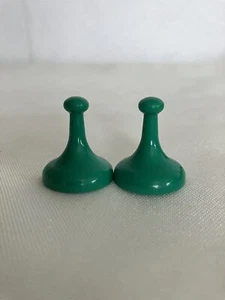 Sorry Board Game GREEN PIECES ONLY Set/2 Replacement Pieces Parts - Picture 1 of 1