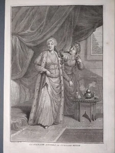 Picart  Impero ottomano acquaforte 1741 Turchia Sultane Sultane Asseki Harem - Imagen 1 de 4