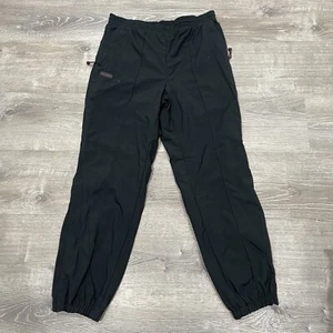 Columbia Vintage 90s Men's Medium Spell Out Box Logo Lined Joggers Pants Black - Picture 1 of 15