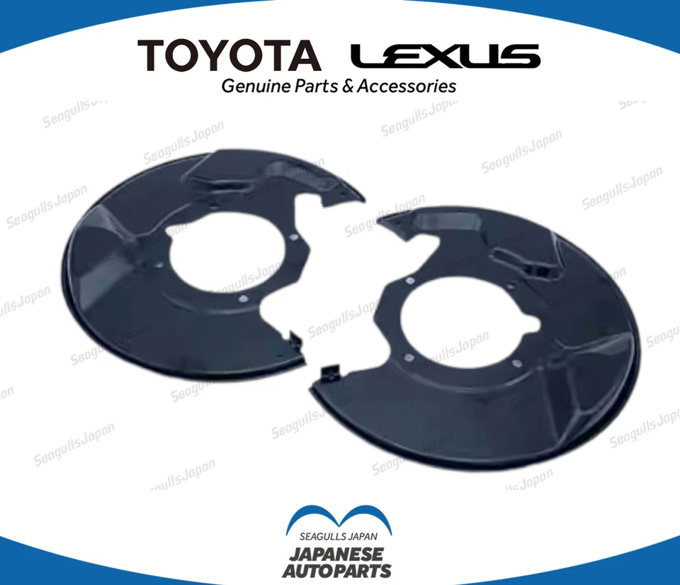 TOYOTA OEM LAND CRUISER UZJ100 98-07 Front Disc Brake Dust Cover RH & LH Set - Image 1 of 1