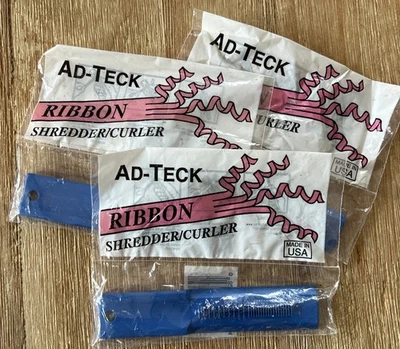 Rizador Triturador de Cinta Vintage Ad-Teck HECHO EN EE. UU. NUEVO Lote de 3 Foto 1 de 2