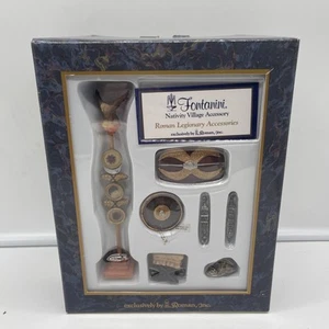 1999 Roman Fontanini 5” Nativity Roman Legionary Accessories 51177 W/ Box 7 Pcs - Picture 1 of 5