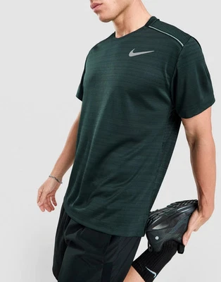 Nike Dri-Fit Running Shirt Reflective T Shirt Mens Size LARGE AJ7565-338 - Image 1 of 4