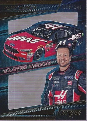 2017 Panini Torque Clear Vision Gold #26 Kurt Busch /149 - Racing - Image 1 of 2