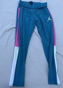 Nike Jordan Jumpman Youth Pants XXL (10-16 Years) Teal/ Pink/ White Colorblock - Picture 1 of 2