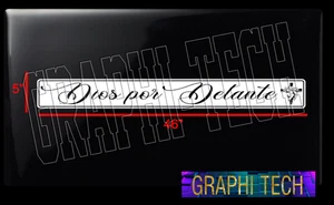 Dios por delante sticker calca pegote pegatina calcomania decal 46" - Picture 1 of 10