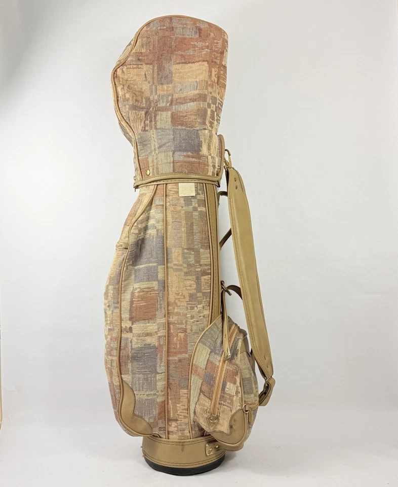 Bolso de Club de Golf de Diseñador Colección Mizuno Miz con Cubierta Tapiz de Cuero COMO NUEVO RARO Foto 1 de 4