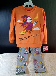 Disney Junior Minnie Mouse Long Sleeved Top & Leggings (2T) - Fall / Halloween - Picture 1 of 4