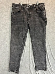 Jeans Refinery Republic uomo 38x32 nero denim cotone elasticizzato gamba dritta - Foto 1 di 11