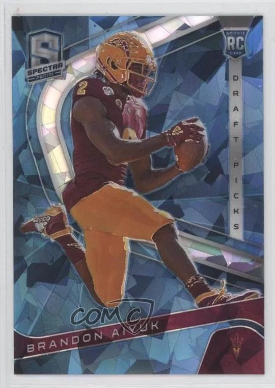 2020 Panini Chronicles Draft Picks Spectra Ice Prizm /15 Brandon Aiyuk Rookie RC - Image 1 of 2