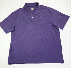 Foundry Size 3XL Mens Plum Short Sleeve Cotton Spread Collar Polo - Picture 1 of 8