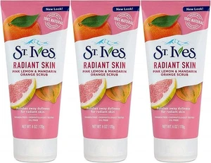 St Ives Scrub, Even & Bright Pink Lemon & Mandarin Orange 6 Ounce (Pack of 3)... - Picture 1 of 1
