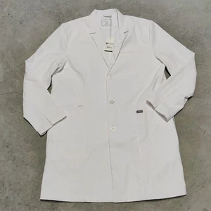 FIGS Harlem weißer langer Laborkittel Herren XL medizinische Uniform Arbeitskleidung NEU Neu mit Etikett - Bild 1 von 18