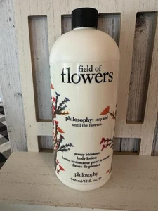 PHILOSOPHY FIELD OF FLOWERS Peony Blossom BODY LOTION 32oz (No Pump) New - Picture 1 of 5