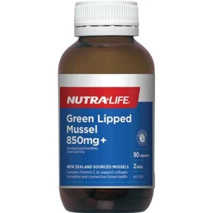 Nutra-Life Green Lipped Mussel 850mg 90 Capsules Relieve Joint Pain - Picture 1 of 1
