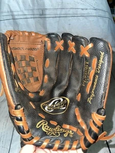 Guante de béisbol para niños Rawlings PL950BT 9,5" DERECHA lanzamiento negro marrón - Imagen 1 de 9
