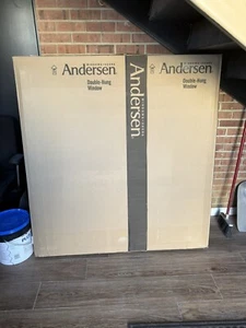 Anderson Window 400 series TW2042-2 White Factory Mulled 4 over 4 Grill Pattern - Picture 1 of 3